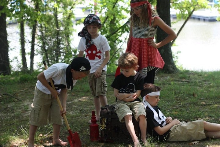 Pirate T-shirt customized and monogrammed for your little pirate by Sew Jewell in partnership with thecelebrationshoppe.com