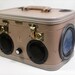 Vintage Stereo Train Case with Bluetooth