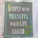 Giving Thanks - Typography Art Print - Inspirational - Simply Being Thankful