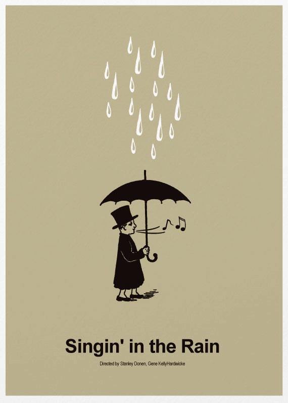 Singing In The Rain - Classic Movie Poster A3 Print