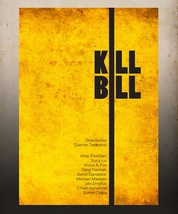 Kill Bill - A3 Poster Vintage Print