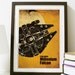 Star Wars - Millenium Falcon A3 Poster Vintage Print