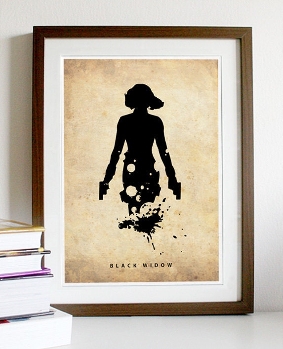Black Widow Poster A3 Print