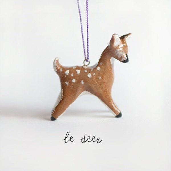 Le Graceful Deer Totem, Christmas Tree Ornament