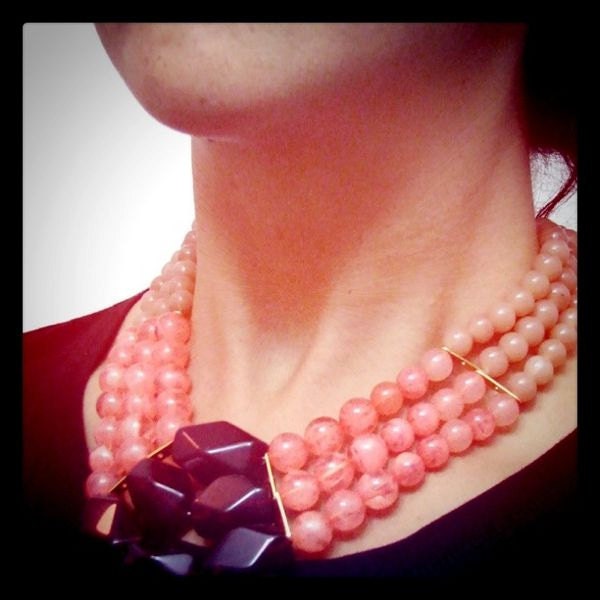 RED WIDOW /// bib necklace