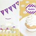 Rapunzel Birthday Cake Sun Bunting Printable with Custom Name