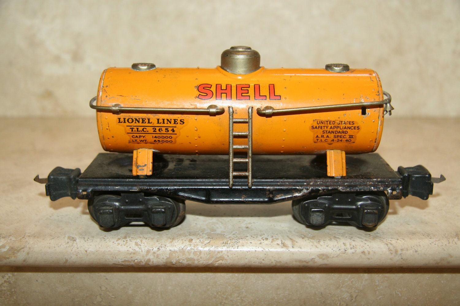 Lionel Toy Train Shell Oil Tank 2654 by eleganteras on Etsy