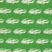 1 Yard Echino Ni-co - "Vintage Cars" - in Grass Green
