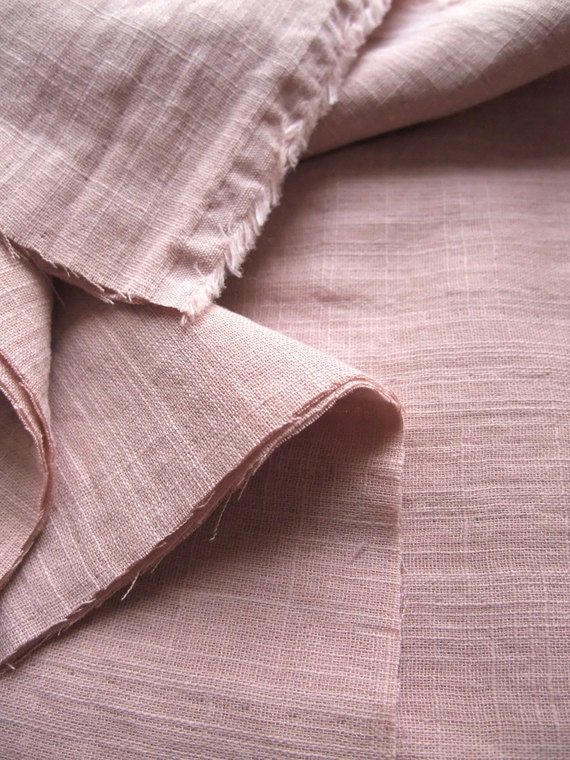double gauze  - japanese cotton fabric - soft like a cloud - light salmon - sold by half yard