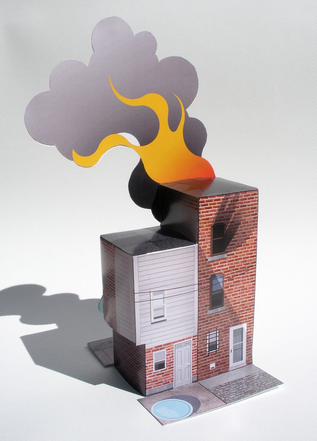House Fire- paper model