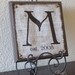 Personalized Monogram Family Name Sign, Initial Sign, Wall Art, 11" x 11"
