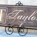 Personalized Family Name Sign, Last Name Sign, Wall Art with Monogram