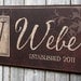 Personalized Family Name Sign, Last Name Sign, Family Established Sign, Wall Art, Wedding Sign