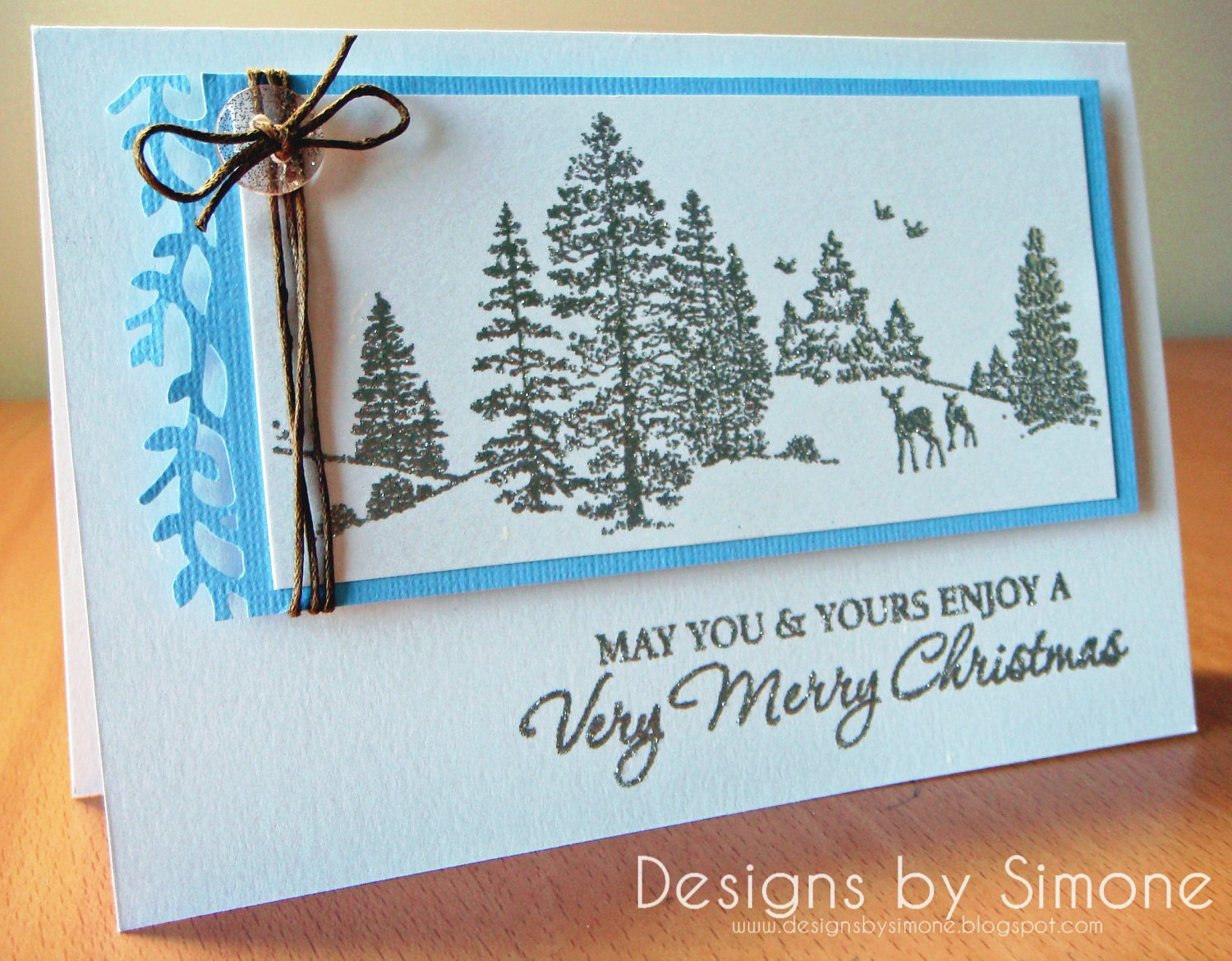 Christmas Glitter Scene Card