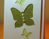 Glitter Butterfly Smile Card