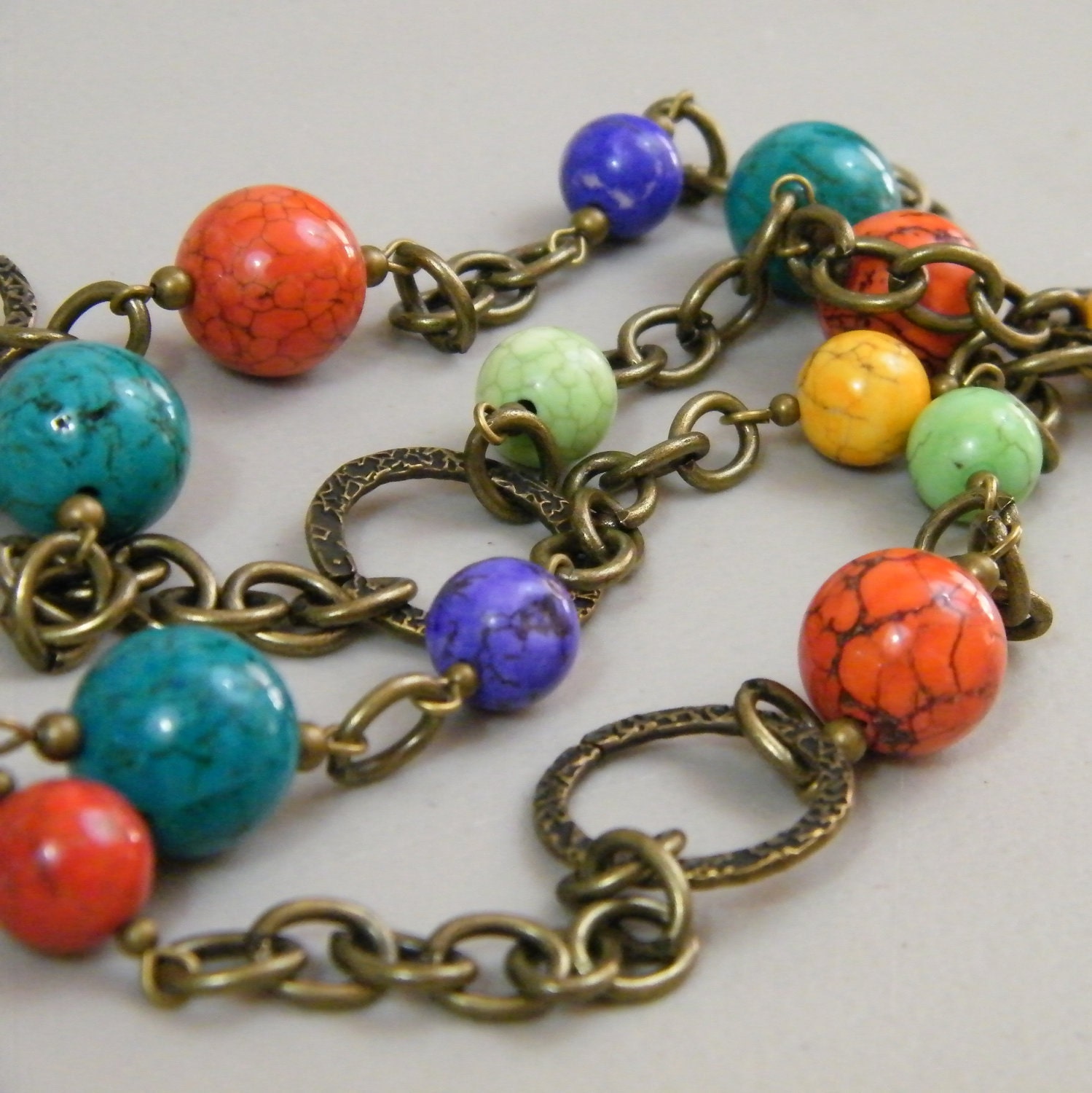 GumBall Machine - Colorful Stone Necklace