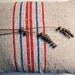 Vintage grain sack pillow cover 12 x 18 - authentic vintage french fabric - lumbar pillow
