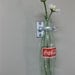 2 Coca-Cola Bottle Hanging Flower Vases - Red Wall Decor - Vintage Kitchen -  50's Diner