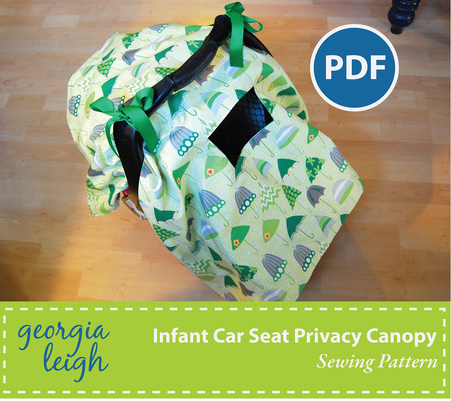 Carseat canopy cover pattern