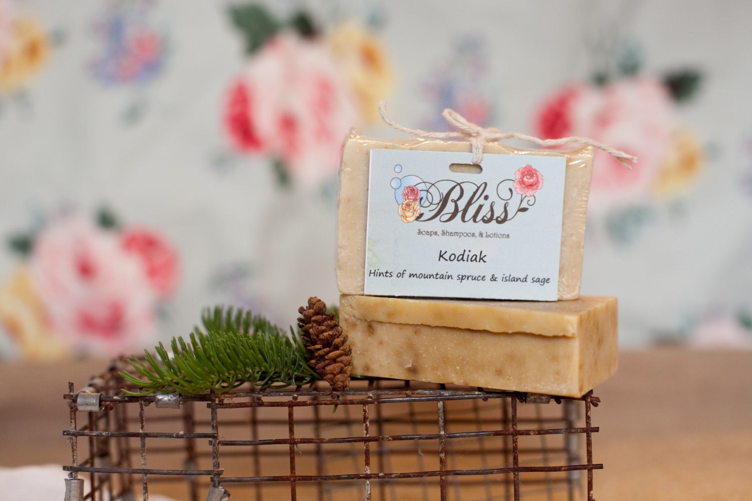 Kodiak -  Earthy, handcrafted milk-based soap bar.  Hints of mountain spruce and island sage.