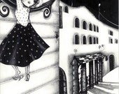Fairy Tale Art - Cinderella -  children prints illustrations (LARGE VERSION)