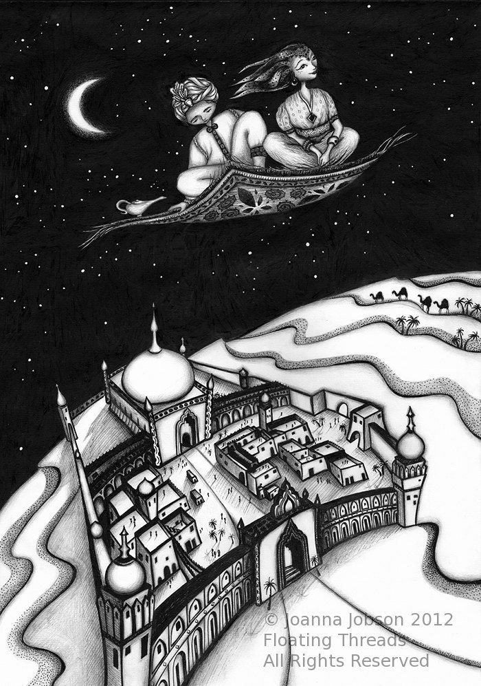 Aladdin - limited edition print - Fairy Tale Art