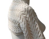 Lace Bridal Bolero - Knit Bridal Shrug in Ivory - Chic Elegant Women Accessories - Spring Summer Fashion