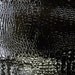 8"x10" Black Patent ALLIGATOR Cowhide Leather Hide