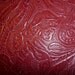 38"x12" Dark Pink Western Floral Tooled Cowhide 3.25 sq ft Leather from PeggySueAlso