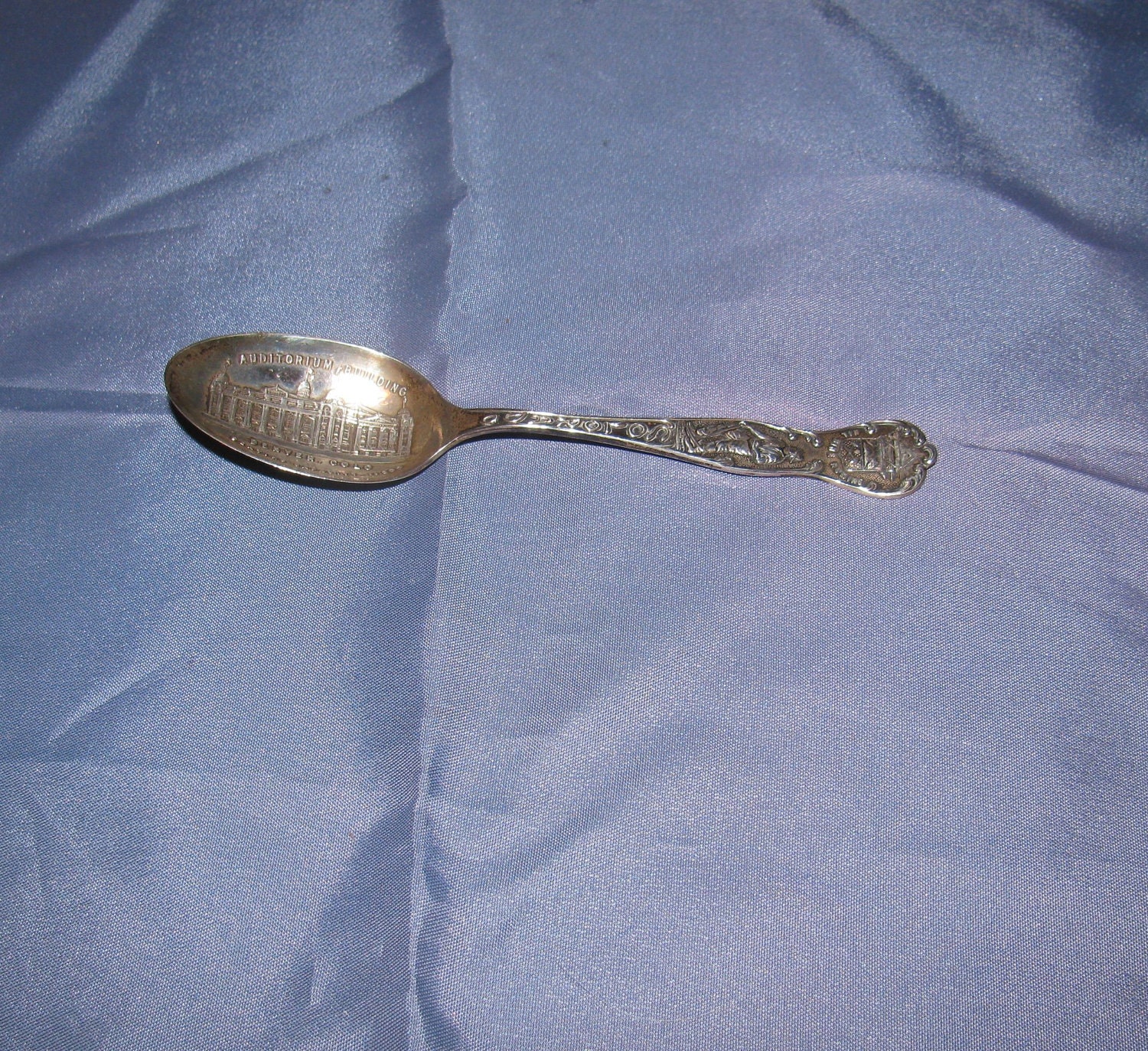 Antique Auditorium Building Denver Colorado Seating Capacity 11,500 Sterling Spoon
