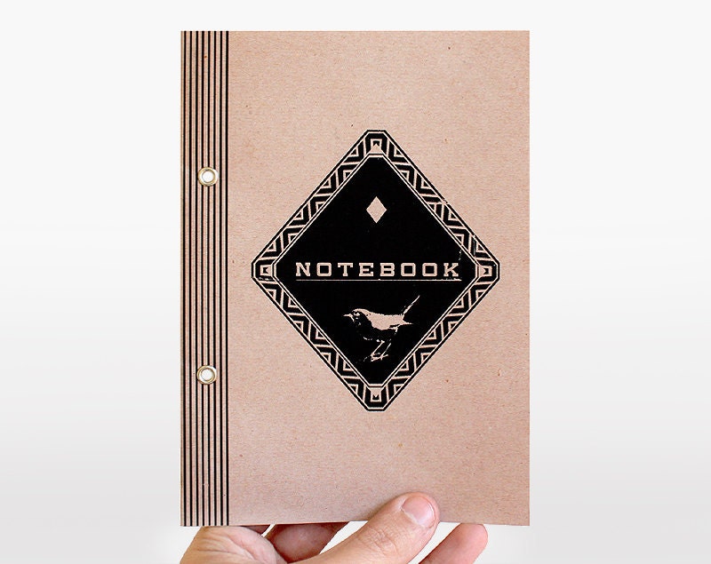 notebook diamond bird - pastel rose - limited edition
