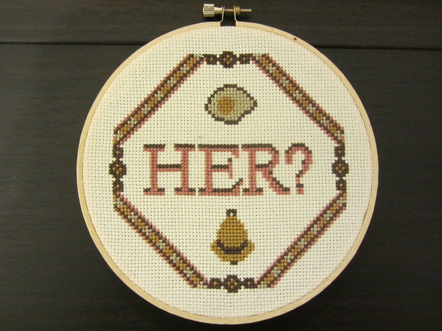 PATTERN Arrested Development Cross Stitch "Her" Anne Bland Egg