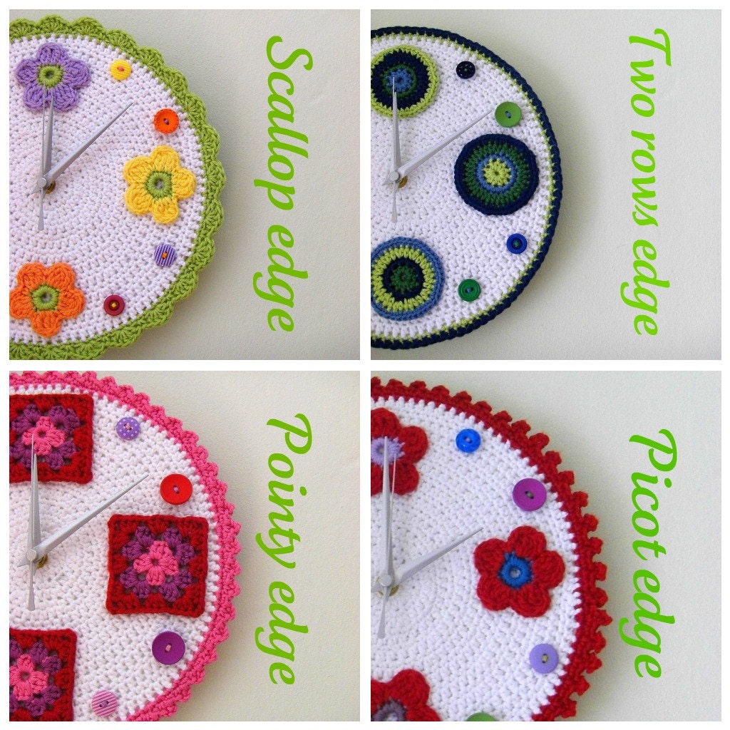 Crochet wall clock pattern