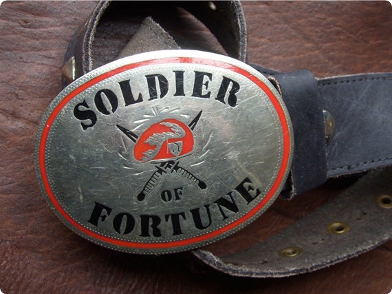 Soldier Of Fortune Buckle with Custom Ornamented Strap