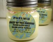 Soy Candle, Goin' Up The Country. Fresh Baked Bread, Green Apple, Vanilla, 8oz Mason Jar