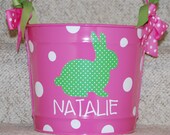 10 Quart Personalized Easter Pail Basket