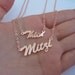 Personalized Mini Rose Gold Name Necklace