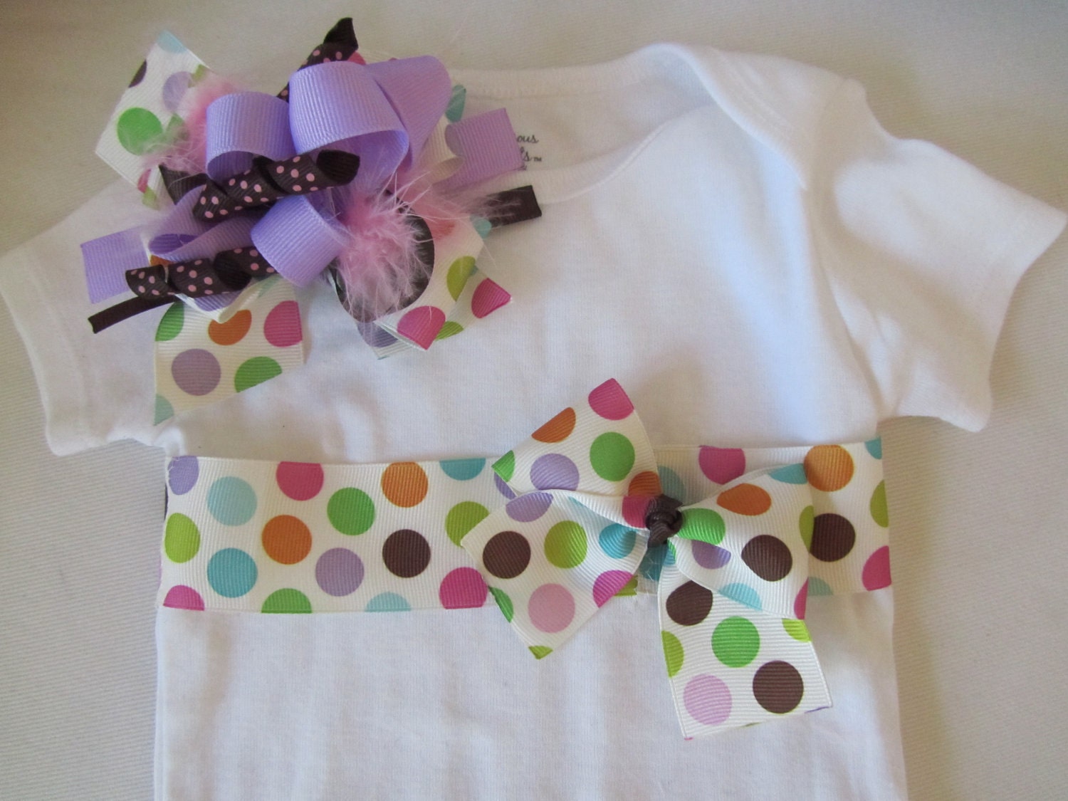 Newborn Going Home Set/ Baby Gift Set/ Girl's Clothing Gift Set (Polka Dot)