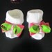 Baby GIrl's Monogrammed Clothing, Newborn going home set (Pink and Green Polka Dot)