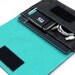 iPad Sleeve / iPad Case / iPad Cover / iPad Organizer - Dark Gray & Turquoise  - Weird.Old.Snail