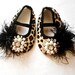 Glamour baby girl shoes,Booties -Baby Crib Shoes - Leopard Baby shoes.THE ORIGINALS.