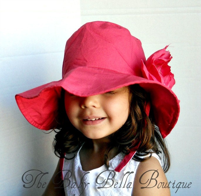 Toddler-Infants Baby Girl Sun Hat,flower sun hat ,