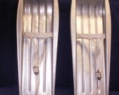 SALE - Aluminum Childrens Snow Shoes / Skis  - 1950's or 1960's - Vintage - Nice
