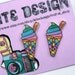 Ice Cream Cone Post Stud Earrings