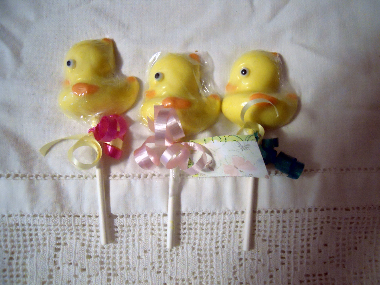 12 Baby Ducky Gourmet Chocolate Lollipops Perfect for Baby Shower Birthday gift Party Favor Kids