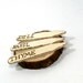 Garden Stakes or Herb Markers.  Set of three wood burned stakes.