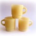 Fire King Mugs Retro Sunshine Yellow