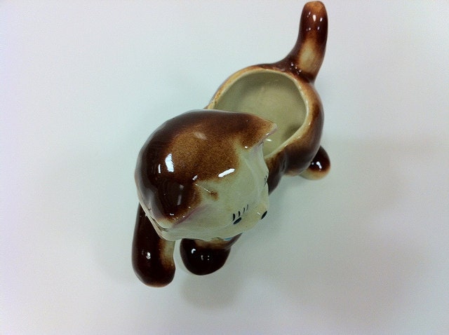 Shawnee Cat Planter Ceramic Pottery Kitsch