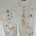 Mid Century Modern Bar Glasses with Atomic Stars