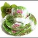 Art Deco Woodland Trio, Vintage Royal Standard English Bone China 'Spring's Gift' China Cup, Saucer, Teaplate Trio Set 1950s